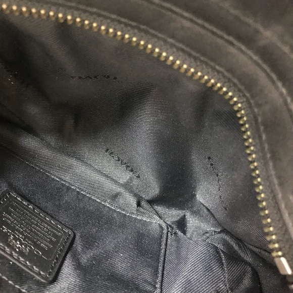 Coach Black Leather Small Crossbody Clutch Purse - Picture 2 of 5